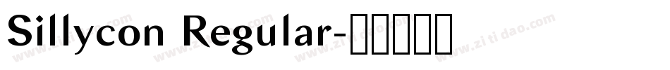 Sillycon Regular字体转换
